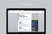 Modern Resume/CV Template, a Resume Template by Proper_media (Thumbnail 5 of 5)