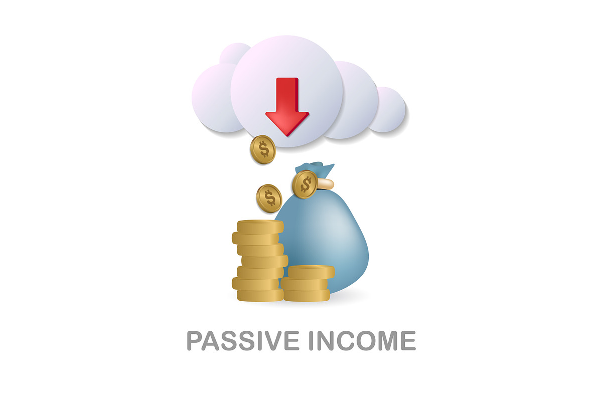Passive Income 3D Icons Set Bundle, an Object Graphic by Aimagenarium@gmail.com (Photo 21 of 21)