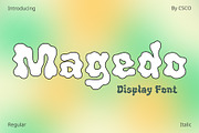 Magedo – Psychedelic Font, a Sans Serif Font by Craft Supply Co. (Thumbnail 1 of 8)