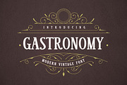 Gastronomy Modern Vintage Serif Font, a Serif Font by UICreative (Thumbnail 1 of 14)