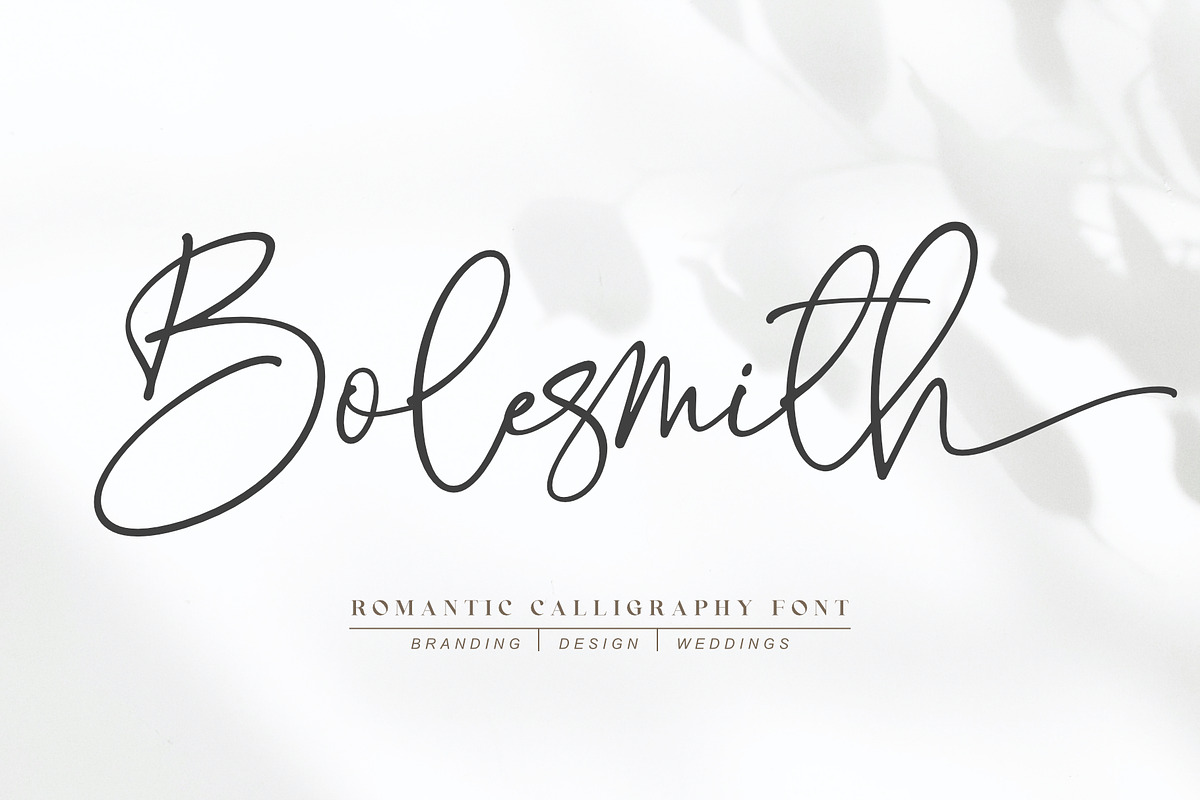 Bolesmith, a Script Font by Sealoung (Photo 1 of 17)