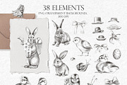 Happy Easter (cute animals), an Animal Illustration by Elena_Sedova (Thumbnail 12 of 14)