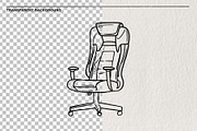 Office chair set 23 PNG, a Work Illustration by LOKSKIH (Thumbnail 2 of 5)