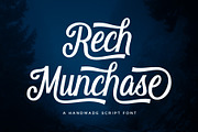 Rech Munchase Font, a Script Font by trustha (Thumbnail 1 of 10)