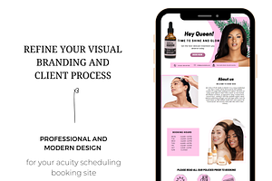 Acuity Booking Design Template