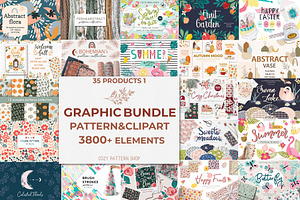 Graphic Bundle Clipart & Pattern