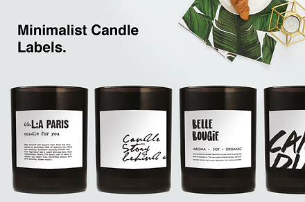 Minimalist Candle Label, a Branding & Logo Template by Coco Shop