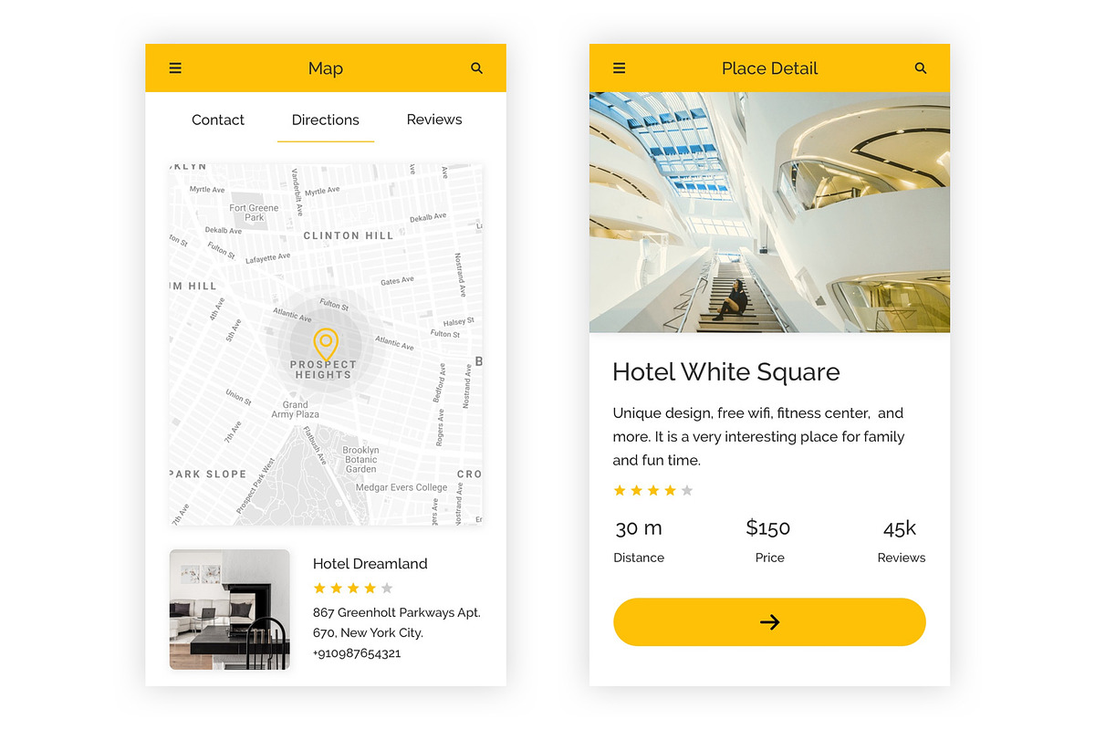 Directory - Search Listing Figma App, an UI Kit Template by themelove (Photo 3 of 9)
