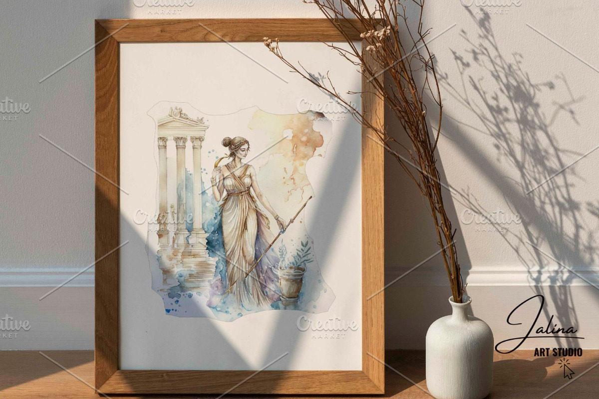 Greek Mythology Clipart PNG Bundle, an Illustration by Jalina Clipart Studio (Photo 4 of 9)