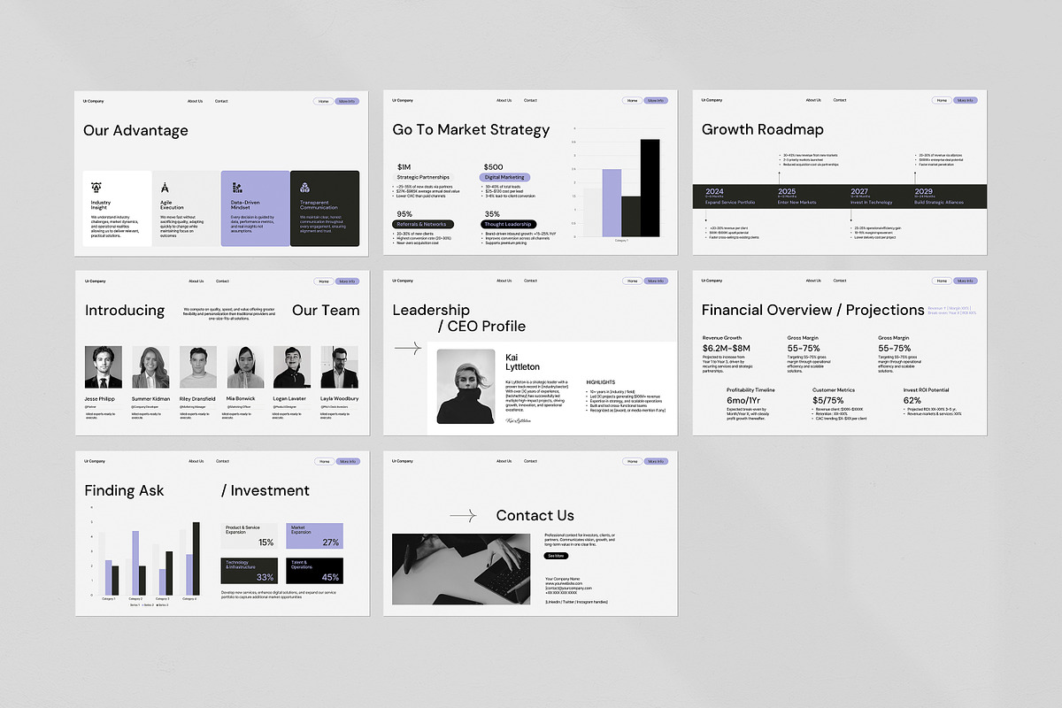 Pitch Deck Presentation Template, a Presentation Template by evgenystudio (Photo 4 of 9)