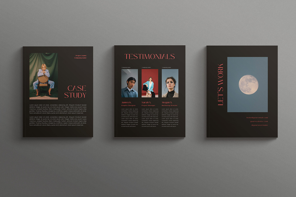 DARK MODE | Media Kit Canva Template, a Magazine Template by Sierra Creative Studio (Photo 8 of 9)