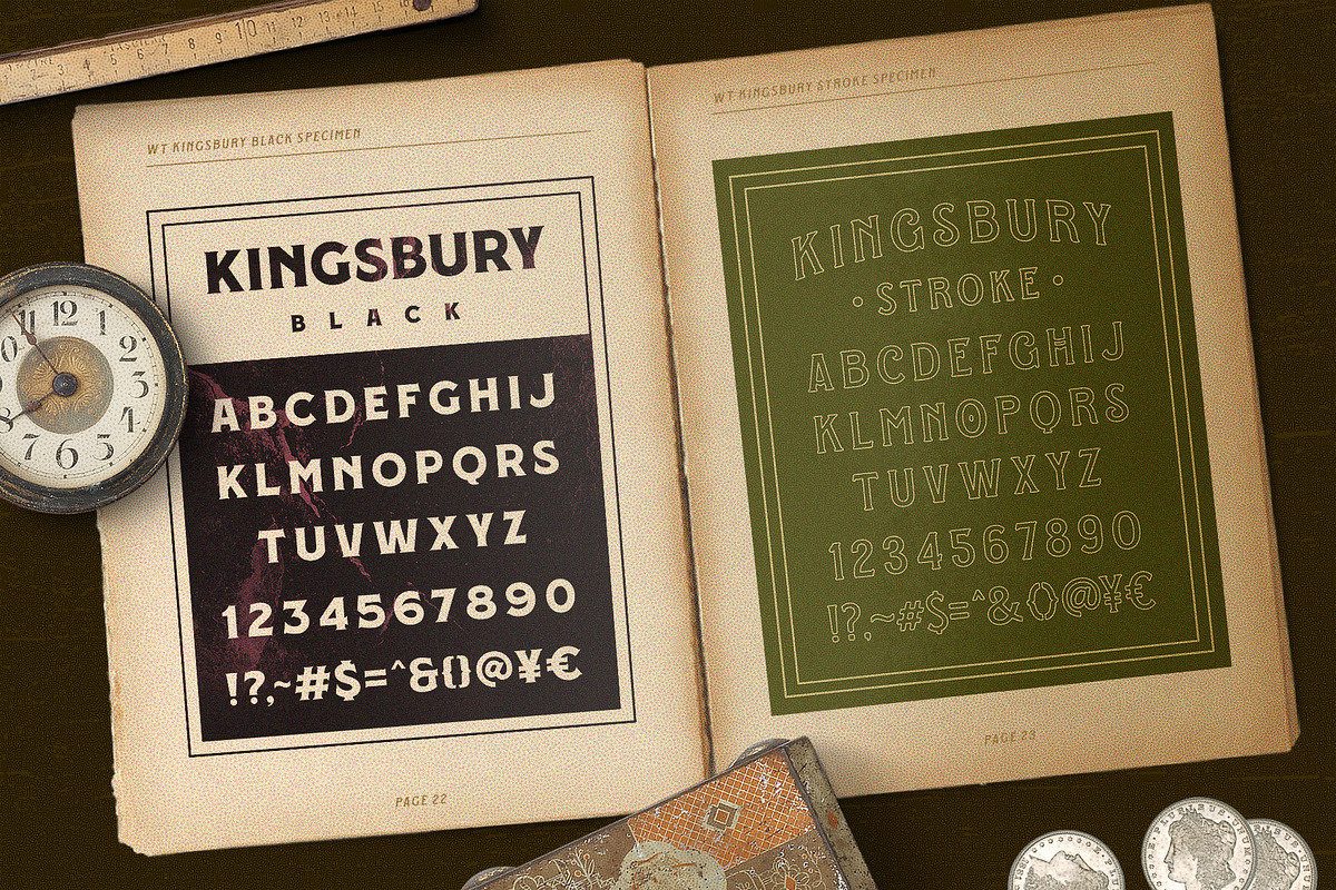 WT Kingsbury Font Bundle, a Font by Winston Type Co. (Photo 10 of 17)