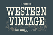 Western Vintage - Slab Serif Font, a Slab Serif Font by Font Liner (Thumbnail 1 of 10)
