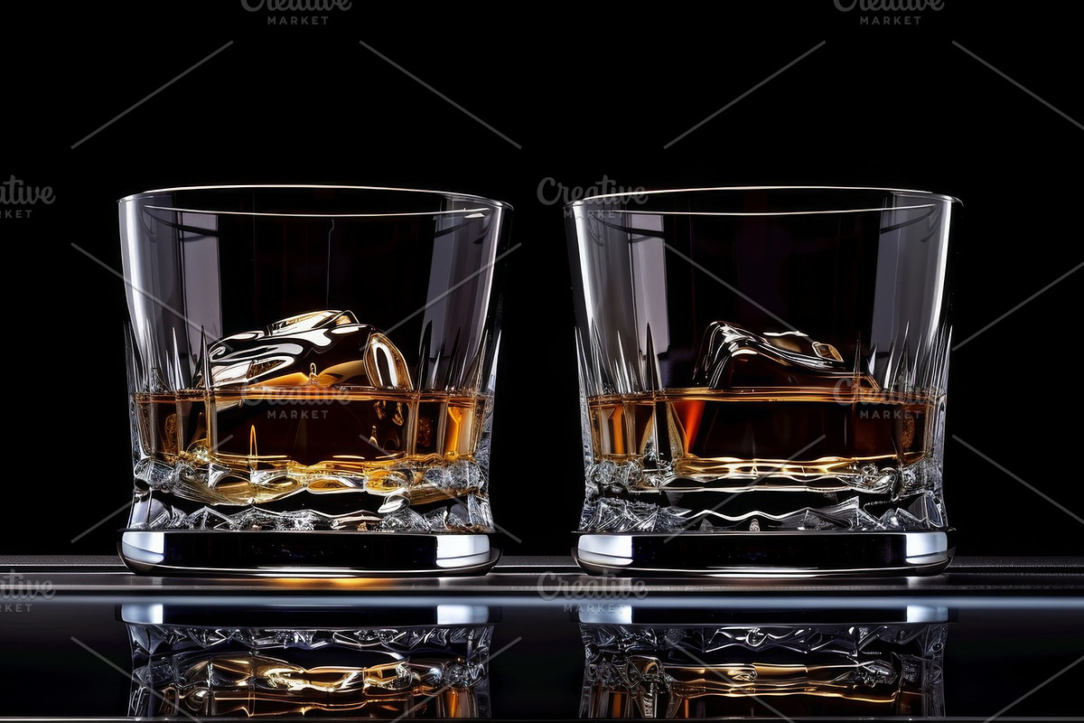 87 whiskey glasses, a Food & Drink Photo by Handmadefont (Photo 63 of 87)