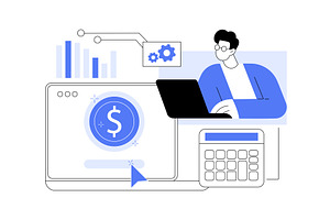 PPC campaign creation isolated, a Finance Illustration by Visual Generation