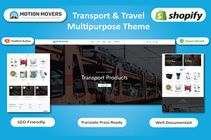 Transportation & Travel Online Store, a Shopify Template by HasnainDEV