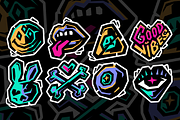 Graffiti Sticker Pack - 16 Sticker, an Object Graphic by Pries Studio (Thumbnail 2 of 3)
