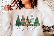 Watercolor Merry Christmas Tree PNG, an Illustration by Libby Wishes (Thumbnail 5 of 5)