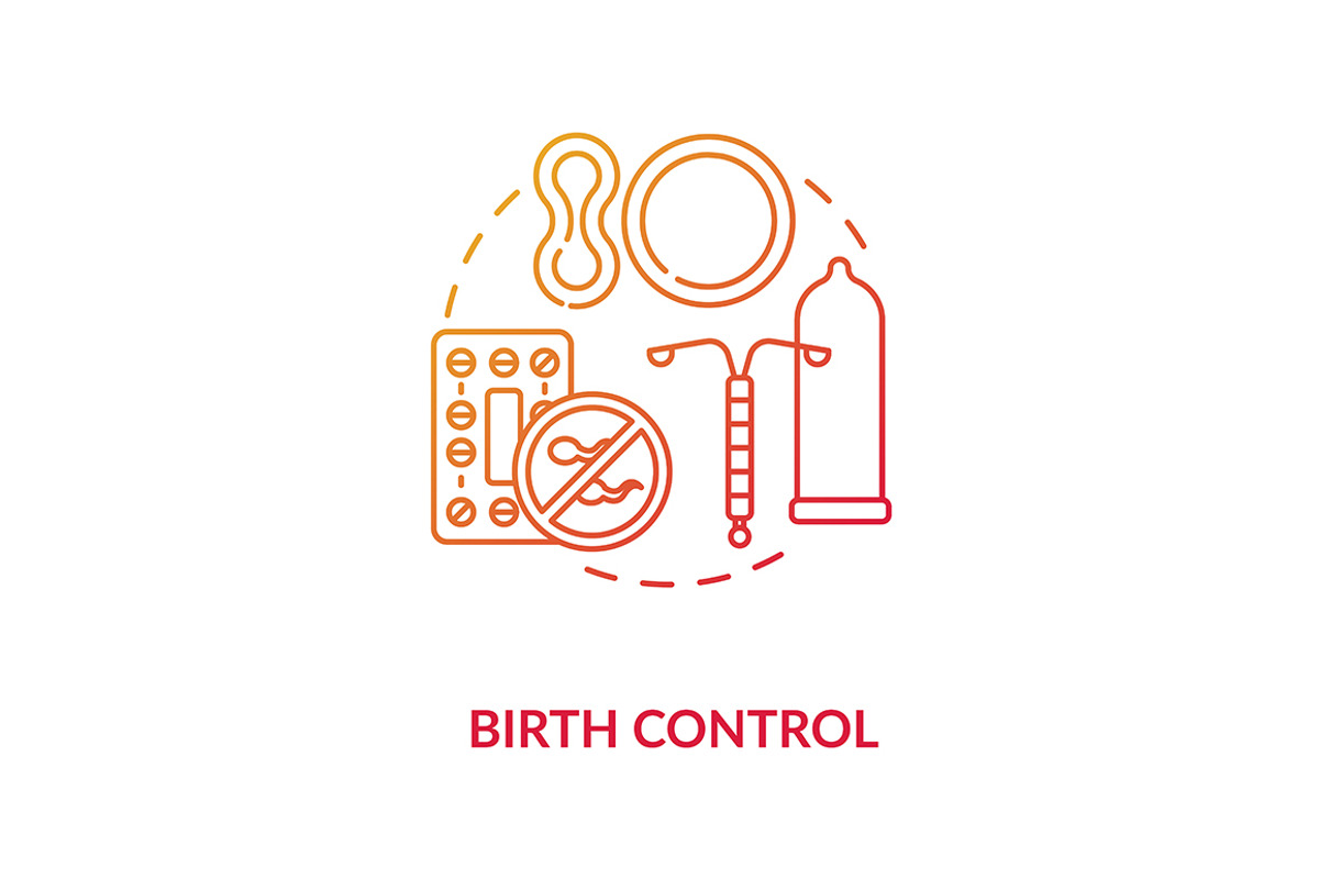 Birth control concept icon, an Outline Icon by IMG visuals icons