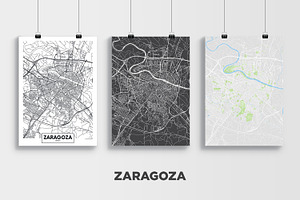 5 Maps Of Spanish Cities