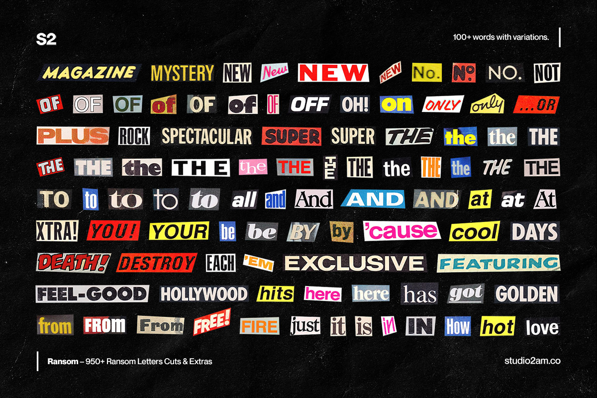 Ransom - 950+ Ransom Letter Cuts, an Object Graphic by Studio 2am (Photo 10 of 11)