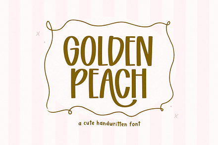 Golden Peach | Handwritten Font, a Handwritten Font by KA Designs