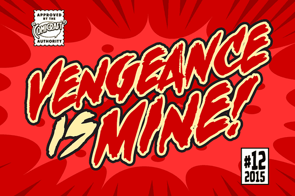 Vengeance is Mine Brush Comic Font preview 6
