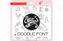 New Year Doodles - Dingbats Font