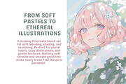 Procreate Soft Dreamy Brushes, a Brush Add-On by nikiartcorner (Thumbnail 4 of 7)