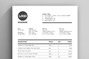 Black and Orange Color Bill Invoice, a Print Template by MightyDesign (Thumbnail 2 of 6)