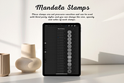 100 Mandala Procreate Stamps, a Brush Add-On by Painter Creative Books (Thumbnail 3 of 9)