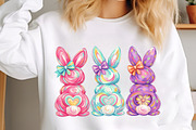 Bunny Coquette Bow PNG, Easter Bunny, an Illustration by designcity5 (Thumbnail 3 of 4)