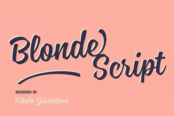 Blonde Script —50% Off preview 7