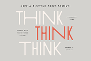 Think Sans Serif Font Family, a Sans Serif Font by Up Up Creative (Thumbnail 1 of 13)
