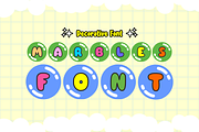Marbles Font - Decorative Font, a Font by KiddoGlyphs Studio (Thumbnail 1 of 3)
