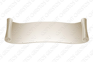 Scroll Banner Paper Vintage Old, an Object Illustration by Christos Georghiou
