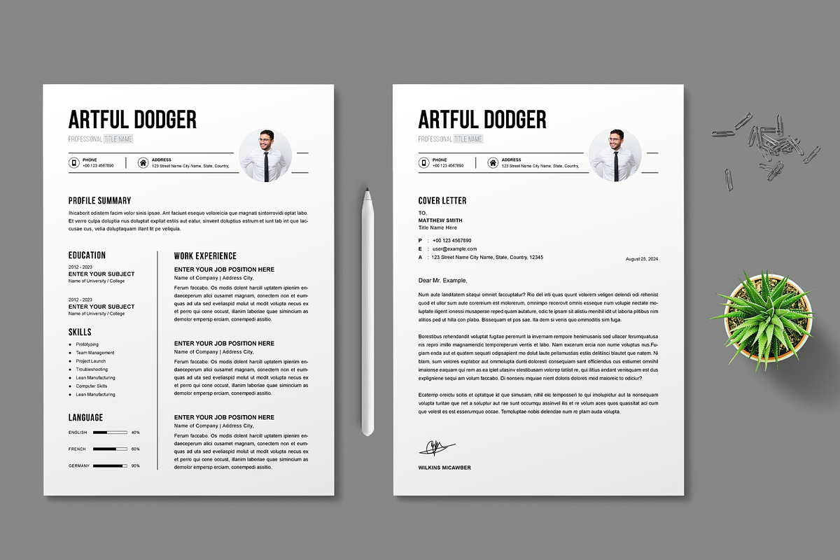 CV Template Design, a Resume Template by MightyDesign (Photo 1 of 8)