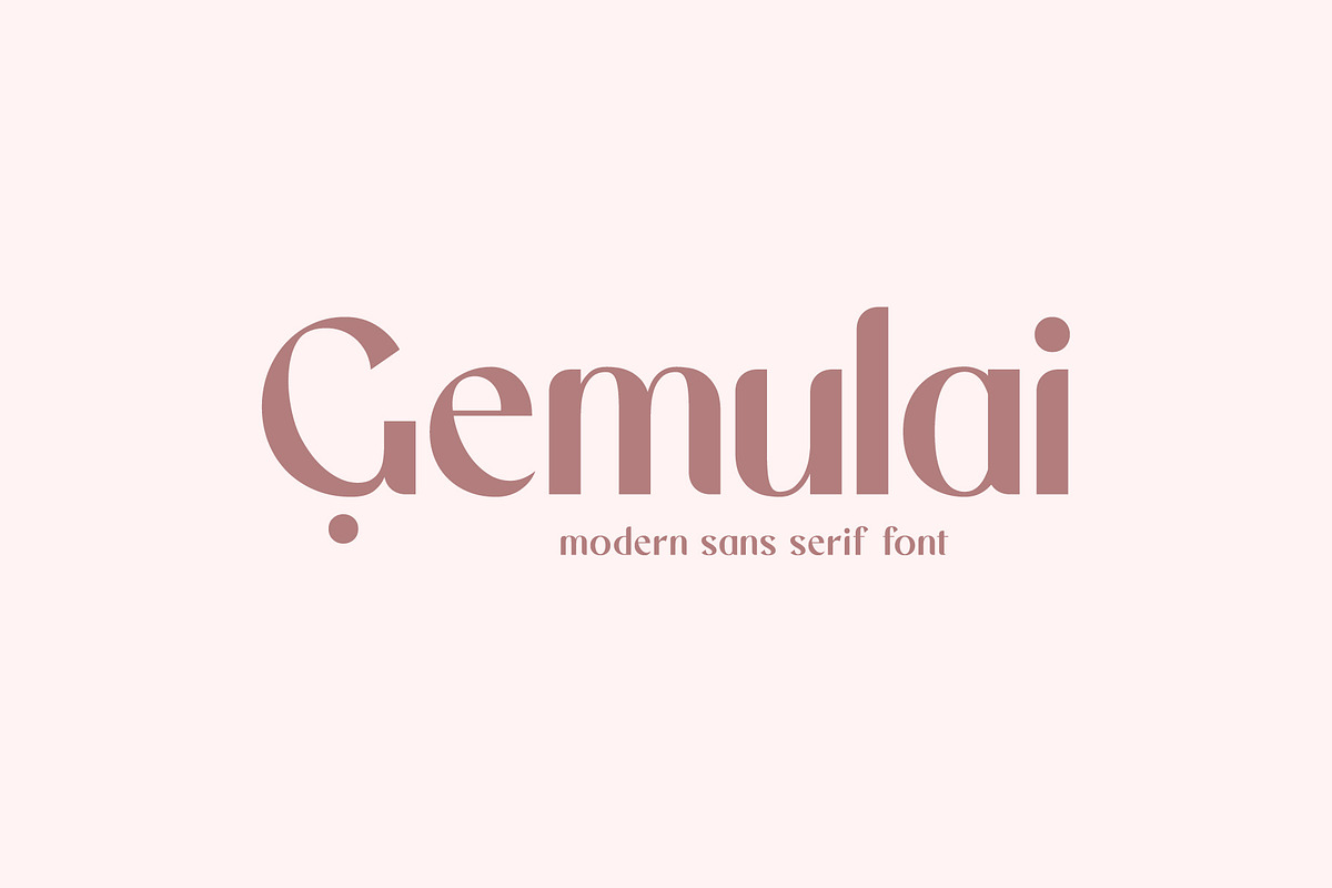 Gemulai - Modern Sans Serif Font, a Sans Serif Font by Prioritype Co (Photo 1 of 10)