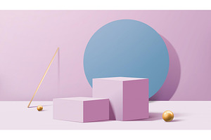 Minimal Lavender Purple Scene, a Marketing Template by TotallypicRF