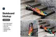 Skateboard Mockup, a Product Mockup by SLAB! Design (Thumbnail 1 of 7)