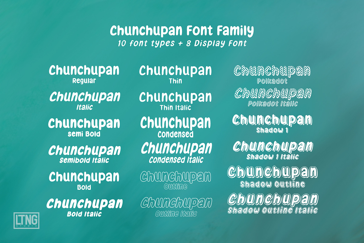 Chunchupan Font Family preview 5