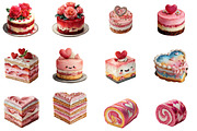 Valentines Cake Clipart, an Illustration by Designworld (Thumbnail 2 of 4)