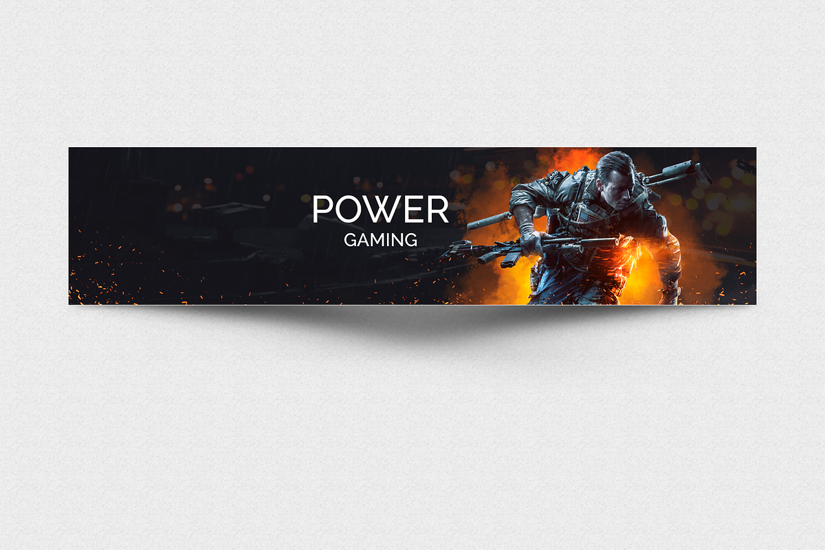 Youtube Gaming Header, a Social Media Template by Jaisivakumar (Photo 6 of 8)