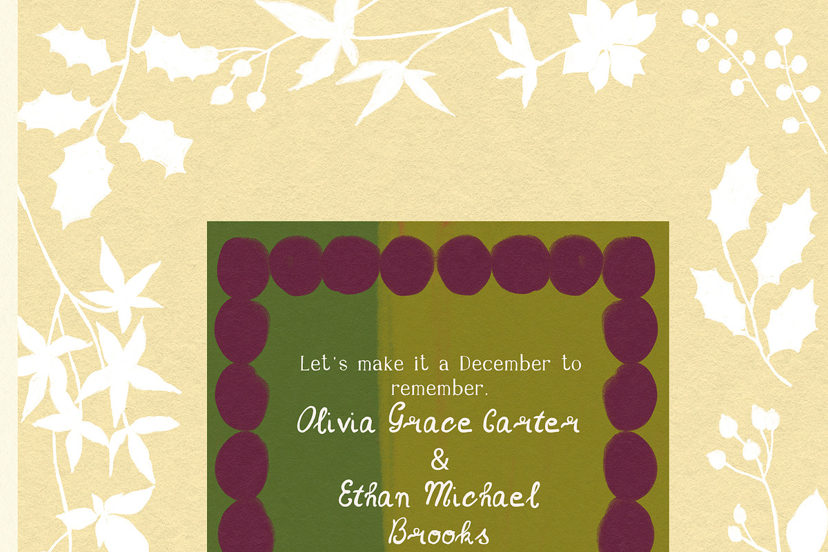 Christmas Backgrounds & Frames, a Decorative Illustration by whiteheartdesign (Photo 18 of 20)