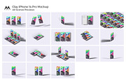 Clay iPhone 14 Pro Mockup - 18 Scene, an iPhone Mockup by Modern Studio (Thumbnail 4 of 22)