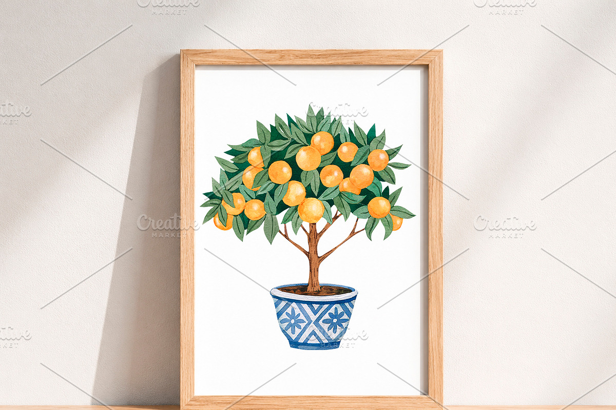 Watercolor Orange Clipart PNG, a Food Illustration by PatternPalette (Photo 4 of 4)