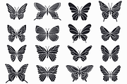 Butterfly Silhouette Vector Bundle, an Animal Illustration by Kusumaillustration (Thumbnail 10 of 13)