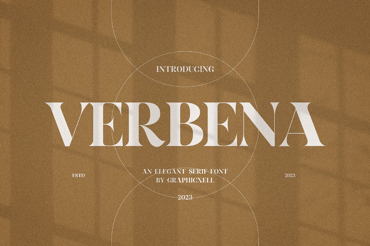 Verbena Elegant Serif Font Typeface, a Serif Font by Graphicxell (Photo 1 of 10)