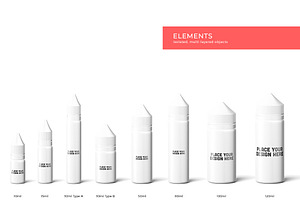 Cosmetic Bottles Mockup Vol.5