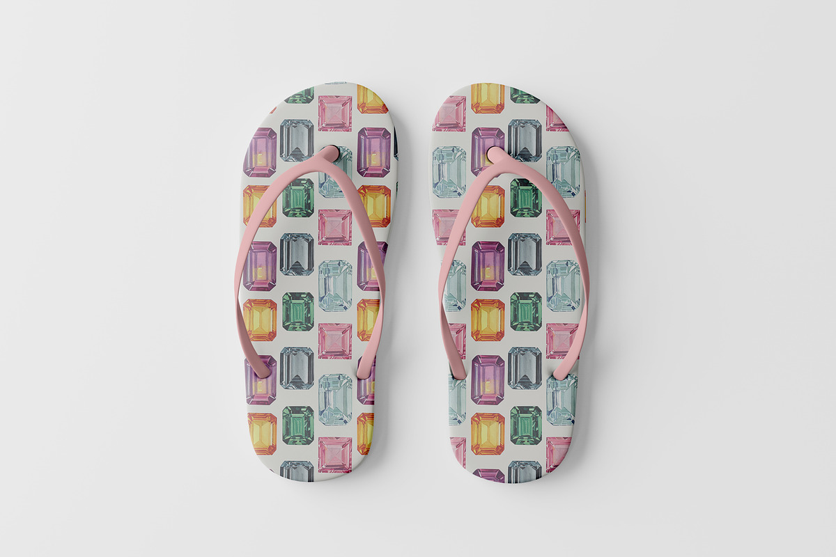 Color Crown Jewels – Watercolor Gems, an Object Illustration by CreativeValuation (Photo 7 of 12)